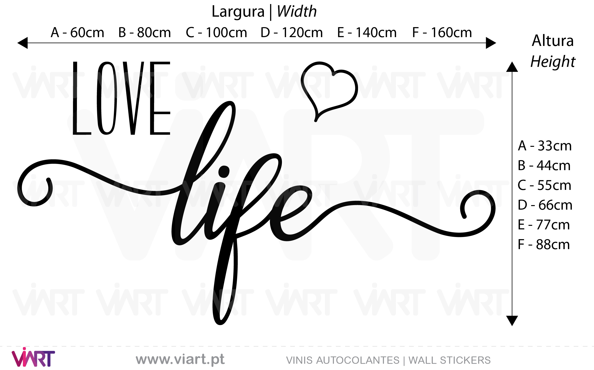LOVE life! Wall Stickers - Decals