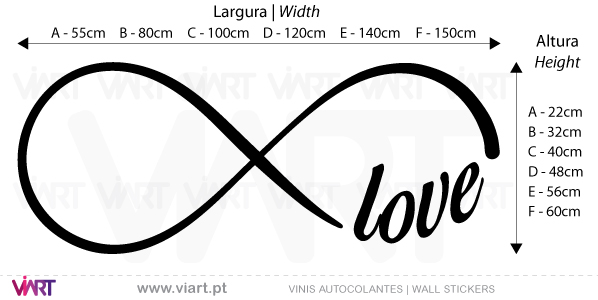 Infinity with word! Wall Stickers - Decals