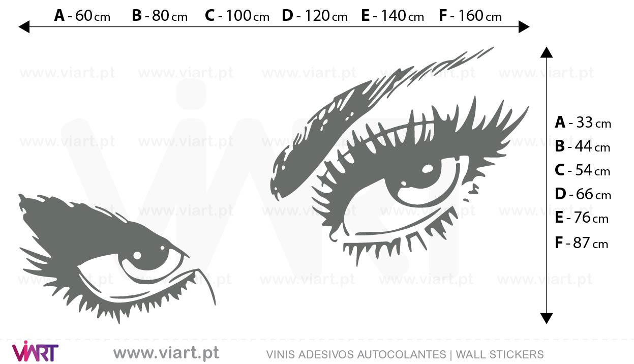 Viart - WALL STICKERS - The eyes are the window of the soul... Measures