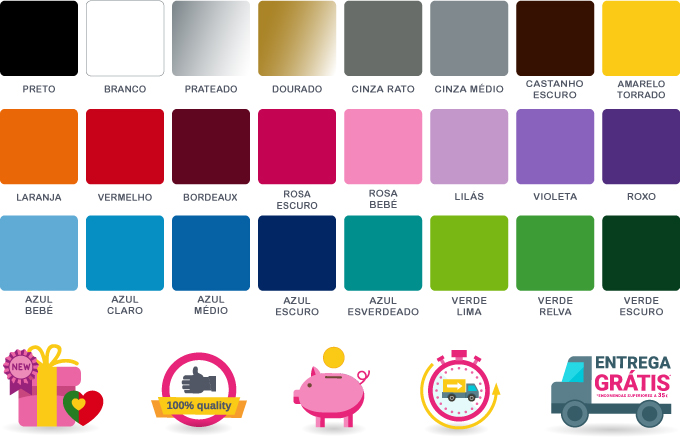 Tabela de cores - Viart - vinis autocolantes decorativos