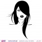 Woman's face - Wall stickers - Wall Decal - Viart -3
