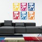 Kate Moss Pop Art! - Wall stickers - Wall Decal - Viart -1