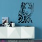 Beautiful woman´s face! Wall stickers - Wall Decal - Viart -1