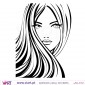 Beautiful woman´s face! Wall stickers - Wall Decal - Viart -2