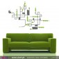 Abstract Floral - Wall stickers - Wall Decal - Viart -1