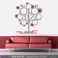 Árvore "Diagrama" - Vinil Autocolante Decoração Parede Decorativo - Viart -2