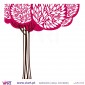 Árvore estilizada - Vinil Autocolante Decoração Parede Decorativo - Viart -2