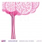 Stylized tree - Wall stickers - Wall Decal - Viart -3
