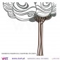 Árvore dos Sonhos! - Vinil Autocolante Decoração Parede Decorativo - Viart - invertido
