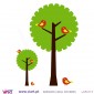 2 "Dented" Trees - Wall stickers - Wall Decal - Viart -2