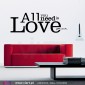 All you need is Love - John Lennon - Wall stickers - Vinyl decoration - Viart - 2