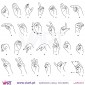 Sign language - Wall stickers - Wall Decal - Viart -2
