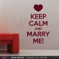 KEEP CALM AND MARRY ME! - Wall stickers - Wall Decal - Viart -1