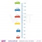  Growth Ruler "Cars”. Wall stickers - Baby room decoration - Viart -2