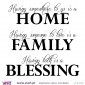 Having somewhere to go is a HOME - FAMILY - BLESSING! Wall stickers - Wall decoration - Viart -3