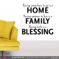 Having somewhere to go is a HOME - FAMILY – BLESSING –Versão 2! Vinil Autocolante Decorativo! Decoração parede - Viart -1