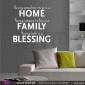 Having somewhere to go is a HOME - FAMILY – BLESSING- Version 2! Wall stickers - Wall decoration - Viart -2
