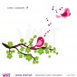 Encantador ramo de flores com passarinhos a cantar!- Vinil Autocolante Decorativo! Decoração quarto Bebé - Infantil - Viart - F