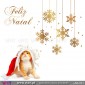 Conjunto Flocos de neve e "Feliz Natal" - Vinil Autocolante Decorativo! Decoração Natal - Viart -1
