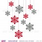 Set of 12 Christmas ice crystals! Version 2 - Chrismas Wall stickers - Wall Art - Viart -1