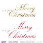 "Merry Christmas" - Versão 1 - Vinil Autocolante Decorativo! Decoração Natal - Viart -1