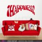 HAPPINESS! Vinil Autocolante para Decoração - Viart-1 