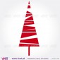 Christmas tree "Triangle" - Wall stickers - Wall Art - Viart -1