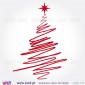 Christmas tree "Drawing" - Wall stickers - Wall Art - Viart -1