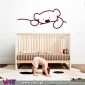 Cute Teddy bear. Wall stickers - Baby room decoration - Viart -1