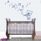 Musical Teddy Bear. Wall stickers - Baby room decoration - Viart -2