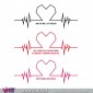 Beating heart. Wall Stickers. Decal Art - Viart -4