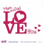 Mum and Dad love you... Wall stickers - Decal - Viart - 3
