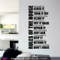 Rules of the house! Vinil Autocolante Decorativo Parede Decoração - Viart -1