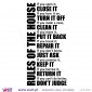 Rules of the house! Wall stickers - Vinyl decoration - Viart -2