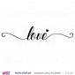Love, Love! Vinil Decorativo Parede! Autocolante para parede - Viart - 3