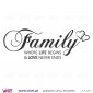 Family! Where life begins... Wall sticker - Decal - Viart - 3