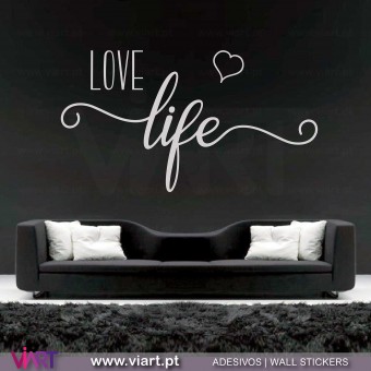LOVE life! Wall sticker - Decal - Viart - 1