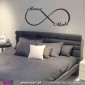 Infinity with customized names. Wall Sticker! Wall decal. Viart 1