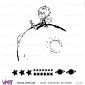 The Little Prince on the planet! Wall Sticker - Viart 4
