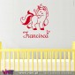 ViArt.pt - Heart Unicorn with name! Wall Sticker - Wall Decal - 3