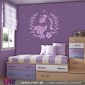 ViArt.pt - Unicórnio Floral! Vinil Decorativo Parede! Decoração em Vinil Adesivo - 2