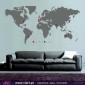 WORLD MAP with pins! Wall stickers - Vinyl decoration - Viart -3