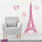 ViArt.pt - Torre Eiffel - Paris mon amour! Vinil Decorativo Parede! Decoração em Vinil Adesivo - 2