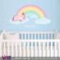 Viart.pt - Unicorn on a cloud with name! Wall Sticker - Wall Decal - 1
