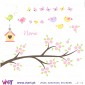 Viart.pt - Enchanted branch with name! Wall Sticker - Wall Decal - elements