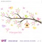 Viart.pt - Enchanted branch with name! Wall Sticker - Wall Decal - inverted