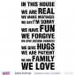 IN THIS HOUSE… Wall stickers - Vinyl decoration - Viart -2