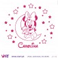 Viart.pt - Minnie in the stars with name! Wall Sticker - Wall Decal - 6