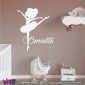 Viart.pt - Baby Ballerina with name! Wall Sticker - Wall Decal - 2