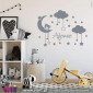 Viart.pt - Baby in the sky with name!  Wall Sticker - Wall Decal - 1